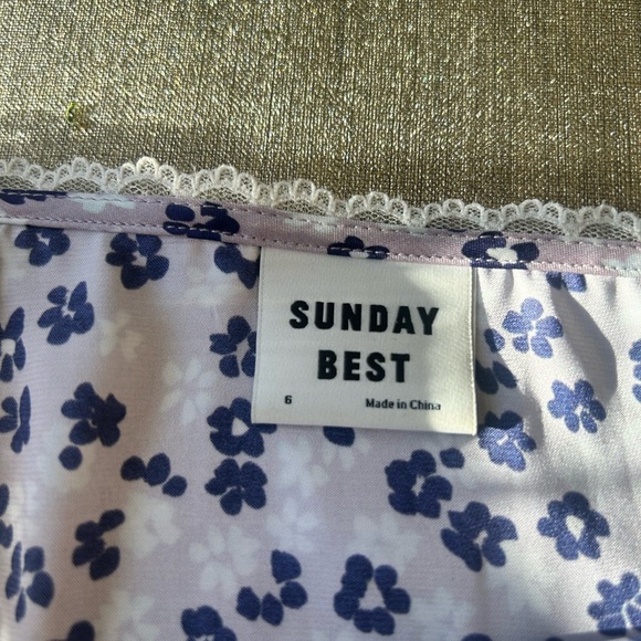 Sunday Best Purple and Red Floral A-Line Skirt - Picture 3 of 4